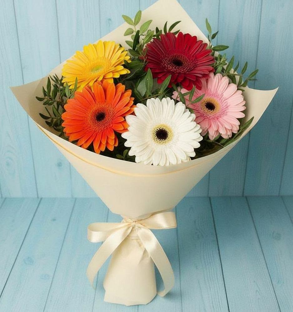 Букет цветов из: Герберы в Покровское