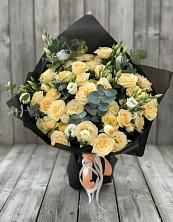 Букет цветов из:  Розы и Лизиантусы в Покровское