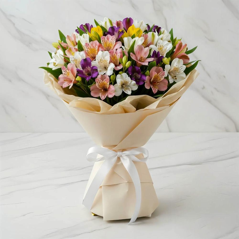 Букет цветов из: Альстромерии в Покровское