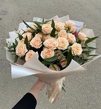 Букет Кремовые розы Латте в Покровское