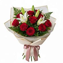 Букет цветов из:  Лилии и Розы в Покровское