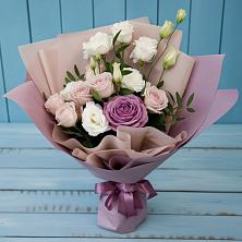 Букет цветов из:  Розы и Лизиантусы в Покровское