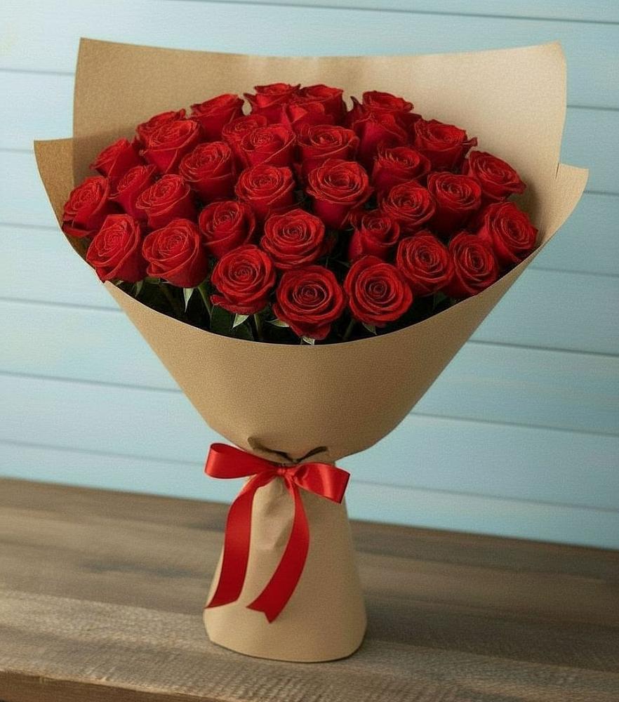 Букет Красные розы Милано в Покровское