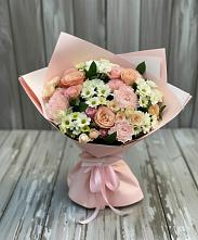 Букет цветов из:  Гвоздики, Розы и Хризантемы в Покровское