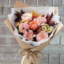 Букет цветов из:  Гвоздики, Хризантемы и Розы в Покровское