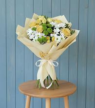 Букет цветов из:  Хризантемы и Розы в Покровское