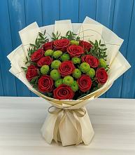 Букет цветов из:  Розы и Хризантемы в Покровское