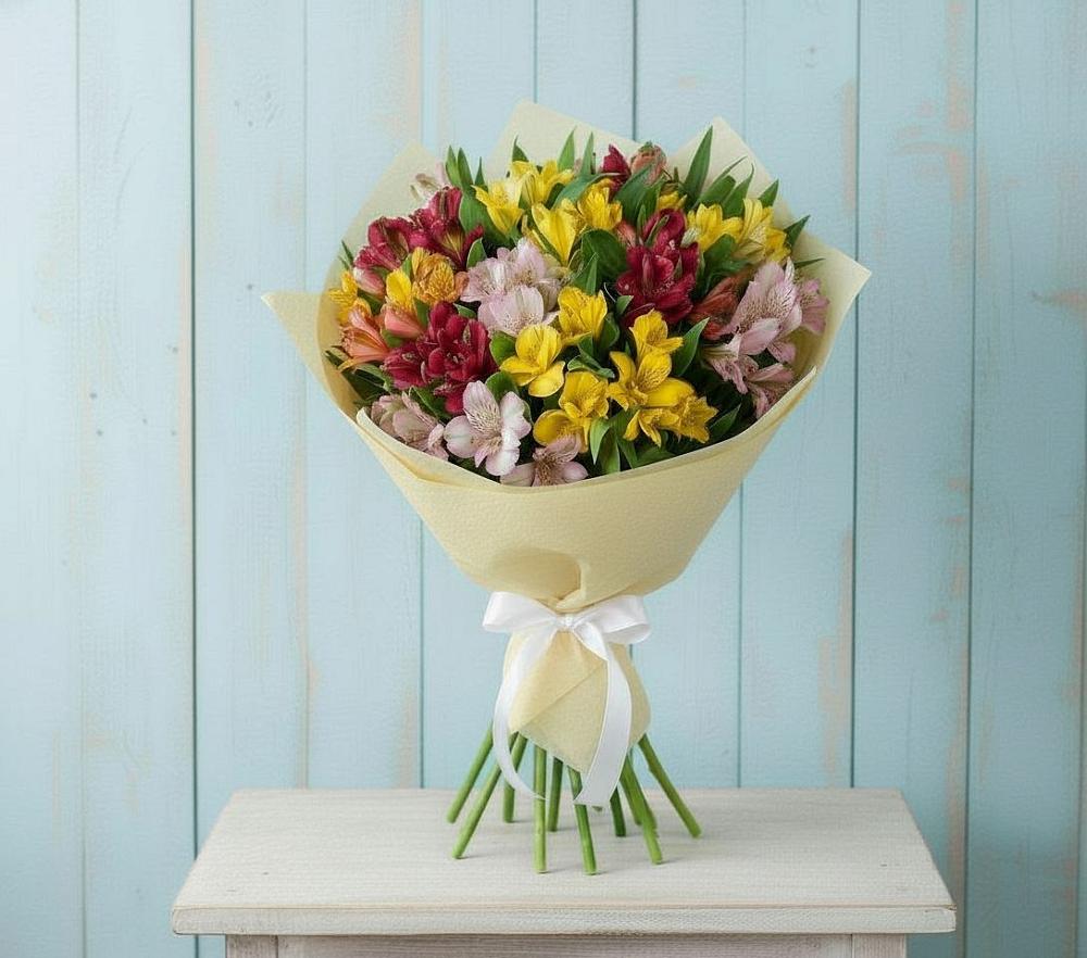 Букет цветов из: Альстромерии в Покровское