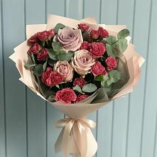 Букет цветов из:  Гвоздики и Розы в Покровское
