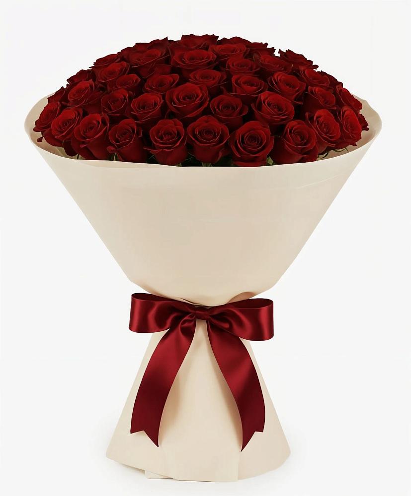 Букет 101 Бордовая роза Блэк Бакарра в Покровское