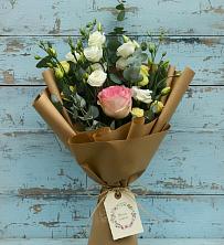 Букет цветов из:  Розы и Лизиантусы в Покровское